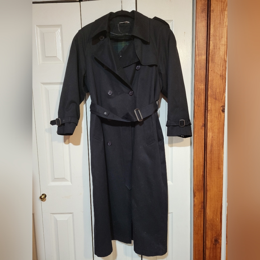 Investments brand vintage, double breasted, trench. Size 6.